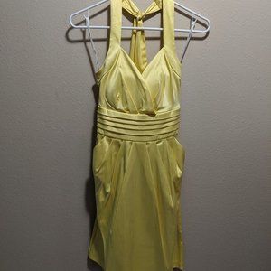 Yellow Halter Dress w/Pockets - NWOT